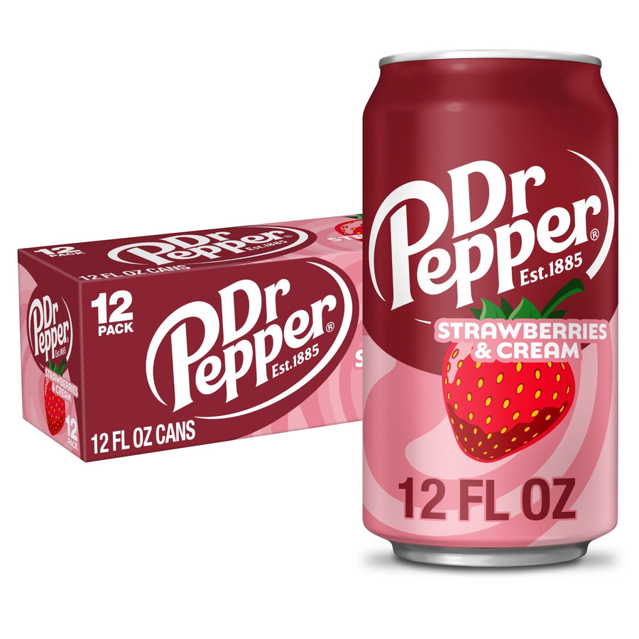 Dr Pepper Strawberries & Cream Soda - Soft Cream